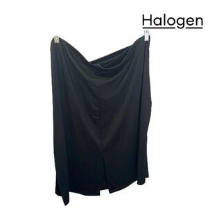 Halogen Women's Black Tie-Front Pencil Mini Skirt NWT